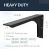 IRONSUPPORTS.COM Iron Supports Front Mount Heavy-Duty Bench Bracket - Wall