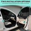 EZTIME Car Window Shades, 2 Pack Magnetic Half Blackout &