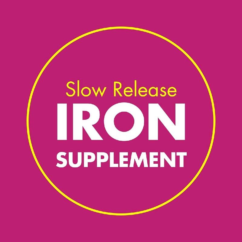 Fe 45mg Iron Supplement for Iron Deficiency, Slow Release, High