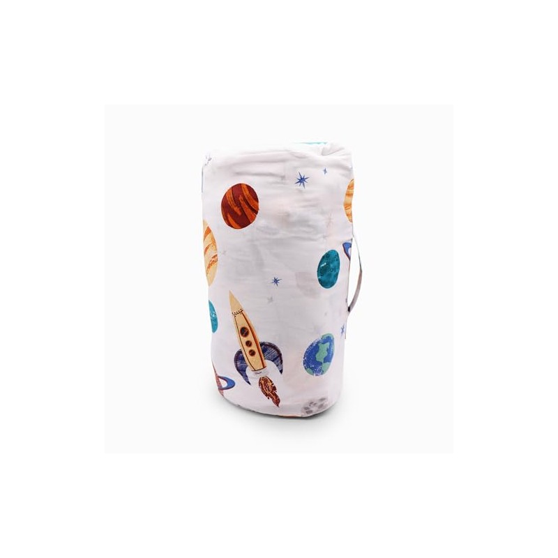 Happy Linen Company Girls Boys Kids Cosmic Planets White 155
