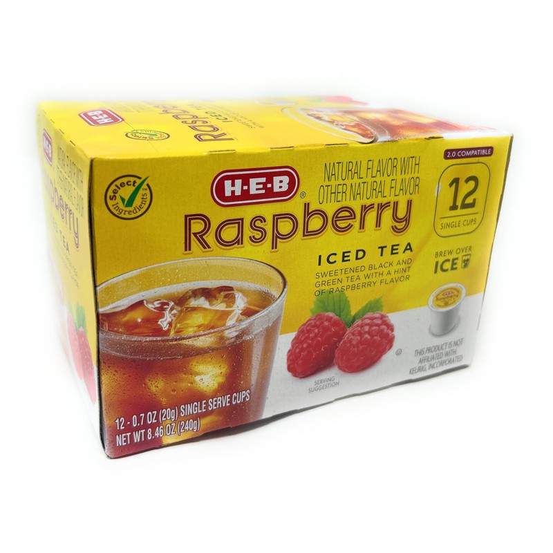 Raspberry Iced Tea Single Serve Compatible with Keurig K-Cup Brewers