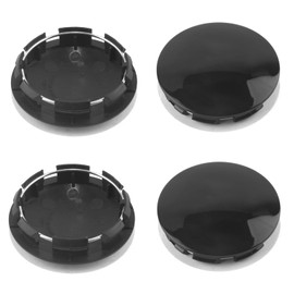 DewFlew 4Pcs Wheel Center Caps for Ford F150 Expedition Wheel Rim Outer 76mm(2.99in) Inner 65mm(2.57in) Glossy Black Hub Caps, Replacement 2L34-1130 2L34-1A096 7L14-1A096