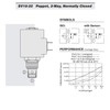 Hydraforce SV10-22-0-N-00 Solenoid Poppet Cartridge Valve, 2-Way, Normally Closed, Rev