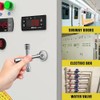 Shallho Pack of 2 4-way control cabinet keys, multifunctional wrench,