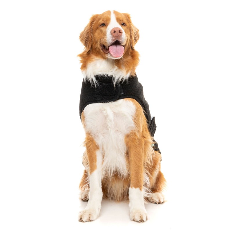 FuzzYard Black Teddy Dog Wrap Vest (2)
