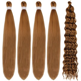 Honey Blonde Pre stretched Boho Braiding Hair for Boho Braids Bohemian Braiding Hair