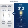 FLSNT B11 E12 LED Candelabra Bulbs 60W Equivalent, Dimmable LED