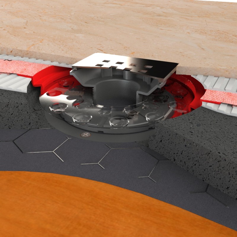 Water-Stop Drain Flashing Set