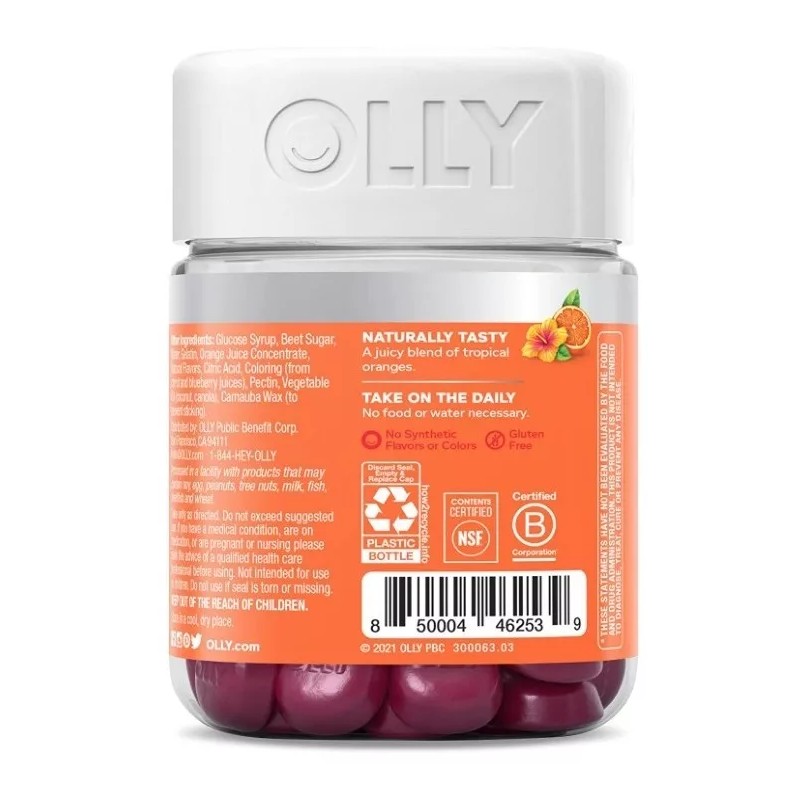 Olly Heavenly Hair Cabello Bello Y Fuerte 60 Gomitas Sabor