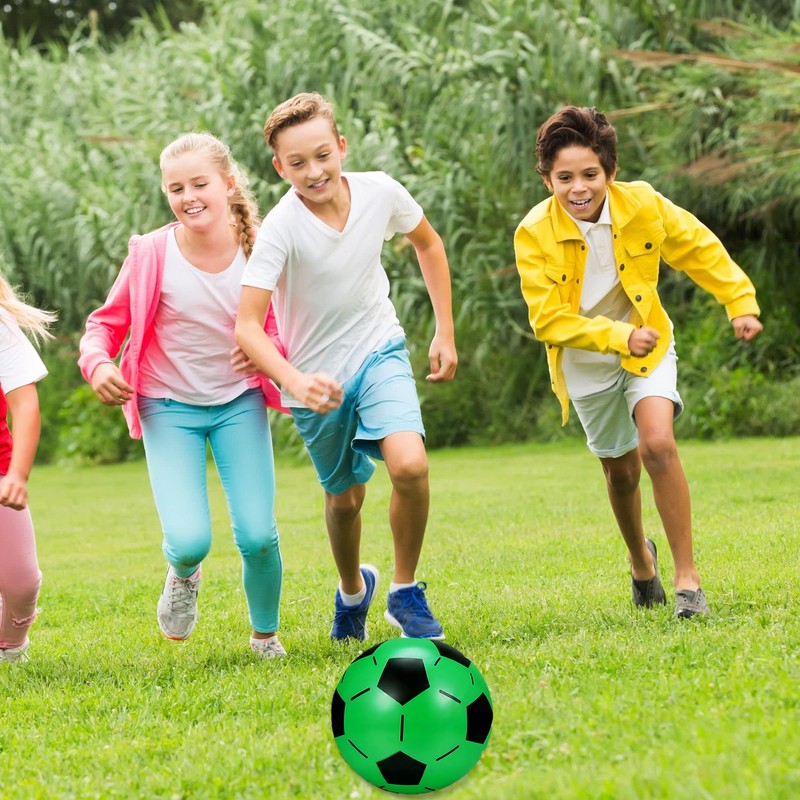 12 x plastic ball, football ball, 20 cm