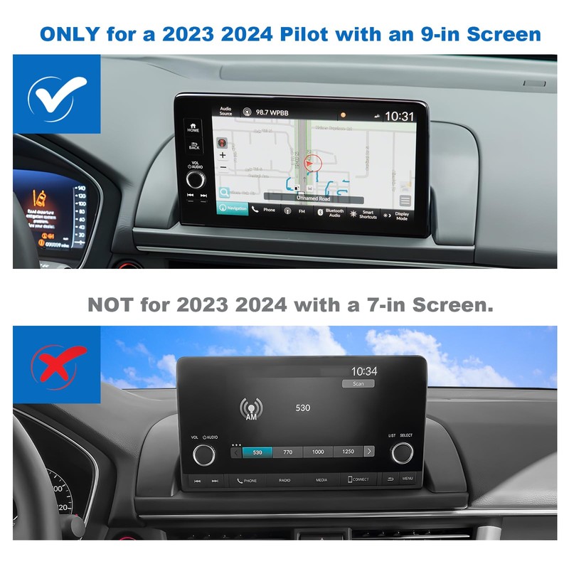 CDEFG Dashboard Storage Tray for 2023-2025 Honda Pilot 9-Inch Screen