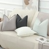 Madizz Set of 2 Simple Chenille Cushion Covers, Soft Decorative