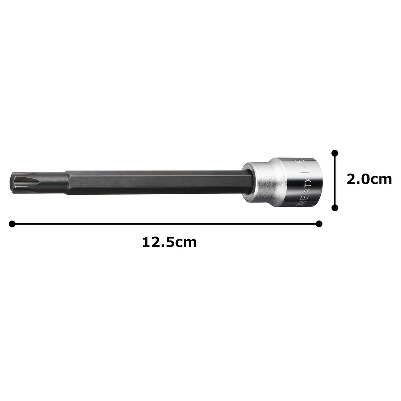 TONE 3TX-T45L Long Torx Socket (Strong Type), 0.3 inch (9.5