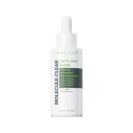 NINELESS-Molecule-Clear 5% Lactic Acid Serum 30ml | Suero Exfoliante Facial Diario | Renueva Textura, Ilumina la Piel y Reduce Imperfecciones | Fórmula Coreana Avanzada