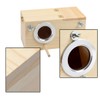 Parakeet Nesting Box, Bird Nest Breeding Box Cage Wood House