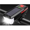 Solar Bike Waterproof Light, Horn Included, Easy Installation, LED Charging