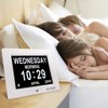 Dementia Clocks 7 Inches Calendar, Day Date Clock with Large
