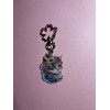 Fancy Floral Cat Keychain Or Bag Charm ~ Handmade