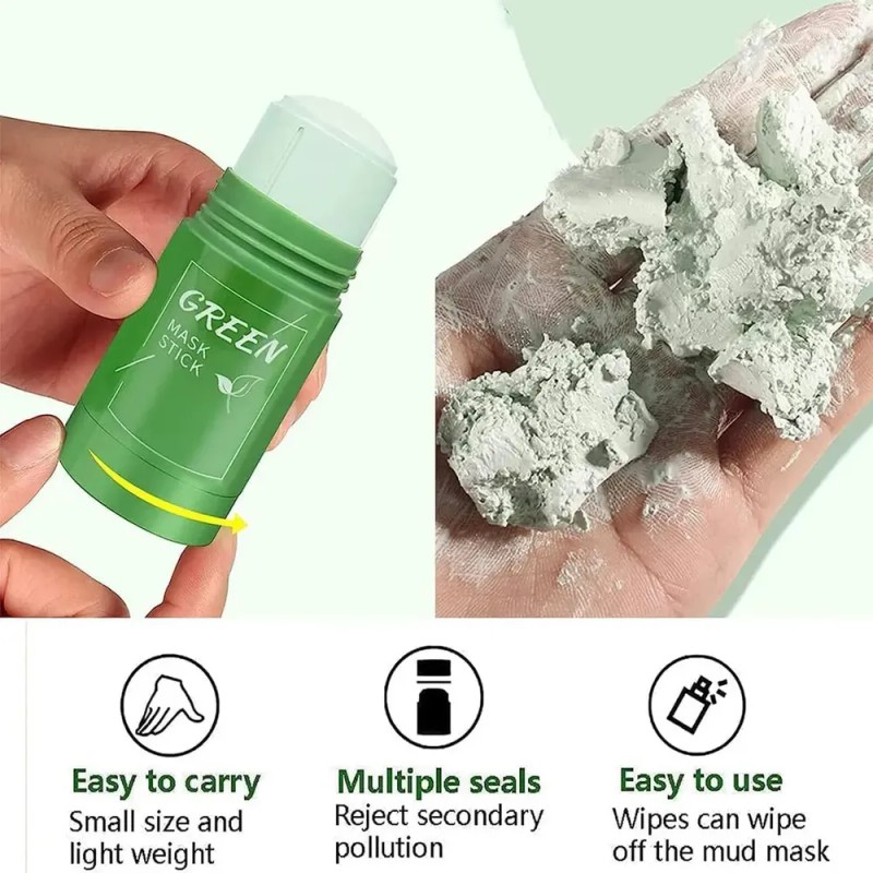 Mascarilla En Barra Verde, 1 Pieza De Mascarilla De Té