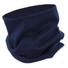Alkato Unisex Beanie Hat and Scarf Set Plain, darkblue