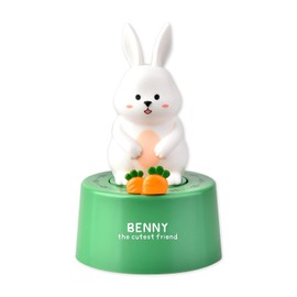 Hoshen Homework Self-Discipline Artifact Learning Special Tile Timer Kitchen Reminder Three-Dimensional Rabbit Timer, Green