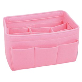 Vercord Felt Purse Organizer Handbag Insert Liner Shaper Bag in Bags for Speedy Neverfull Tote Pink Xlarge