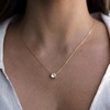 ALRNBY Gold/Silver Dimond Necklace for Women Dainty Cubic Zirconia Pendant
