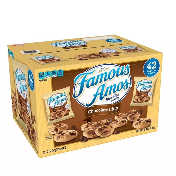 Famous Amos Chocolate Chip Cookies 2 Oz 42 Ct