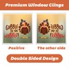 Thanksgiving Window Clings Decorations, 143 Pieces Fall Decals, 10 Double-Sided