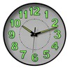 Clockswise 12-in Glow-in-the-Dark Decorative Wall Clock, Non-Ticking Battery Powered -