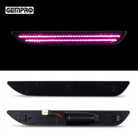 US Stock Plug-and-Play Car Rear Side Marker Light for Ford Mustang 2015~Rear Reflector Signal LampLight Color: Pink purple, Specification: Smoked lens