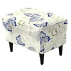 CRFATOP Ottoman Chair Cover Large Ottoman Chair Slipcovers Printed Rectangle