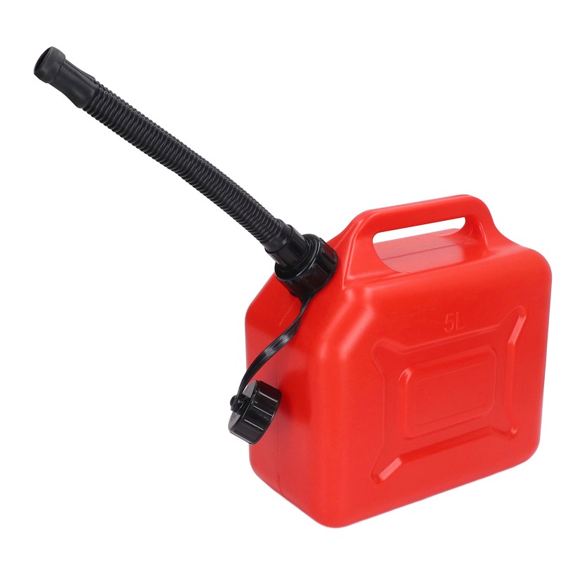 Gas Can 5L 1.3 Gallon ABS Leakage Free Red Portable