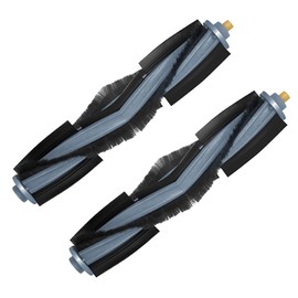 2 Pack Replacement Roller Brushes Compatible for ECOVACS DEEBOT X1 Omni / X1 Turbo Robot Vacuum Accessories Main Brush Replacement Parts