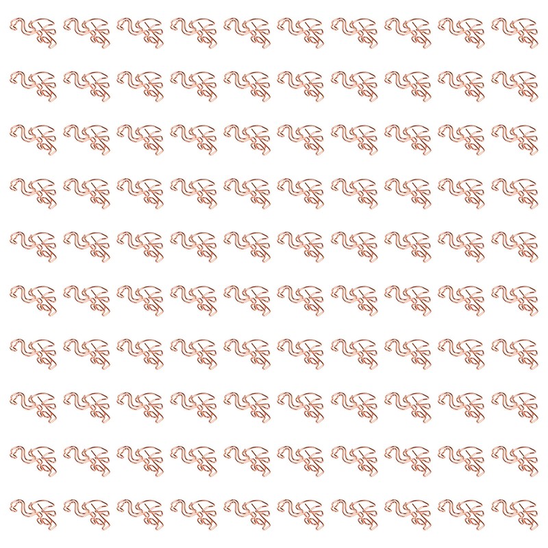 100pcs Flamingo Paper Clip Cute Animal Shape File Note Page