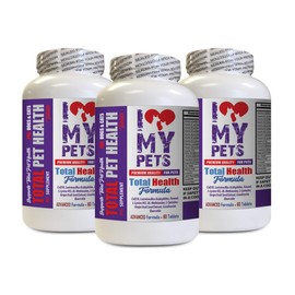 cat Joint Supplements - Pets Total Health Formula for Dogs and Cats - Vitamin d for Cats - 3 Bottles (180 Treats)