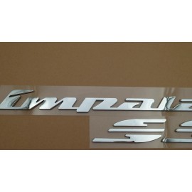 Truckemblems 2pcs Chrome Fits 1994-1996 Impala Ss Emblems Rear Quarter Panel 3D Letter Badge