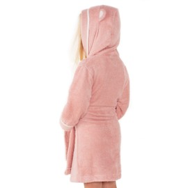 Premium Soft Bamboo Toddler Robe with Hood - Girls & Boys (2-3T, Pink)