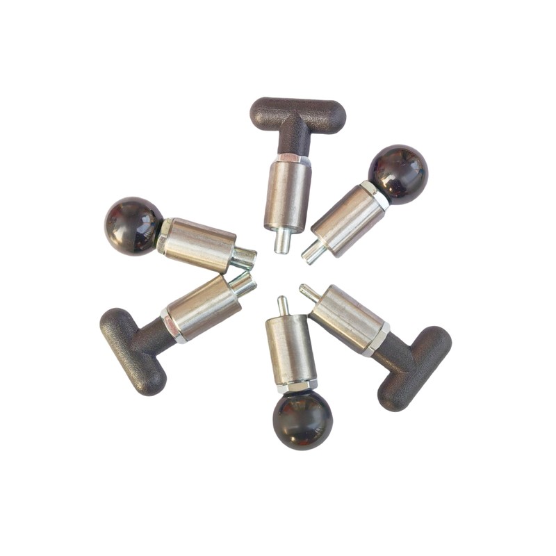 Handle Locking Spring-Loaded Pull pin, Welded Steel Body Column Positioning