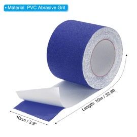 PATIKIL 4 Inch x 33 Ft Anti Slip Traction Tape, Non-Slip Grip Tape Non Skid Tread Safety Tape for Stairs Steps Scooter Deck, Blue