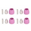 21Pcs/Set Plasma Cutter Torch Consumables Electrode Nozzle Cups Kit for