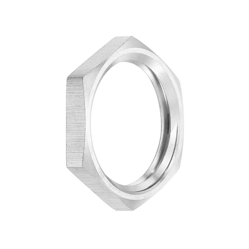 sourcing map G1/2 Pipe Fitting Hex Thin Lock Nut, Locknut