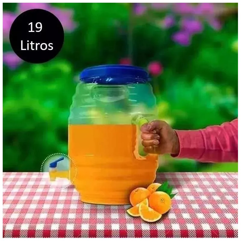ARCO Dispensador Vitrolero Plástico 19l Con Llave Antigoteo