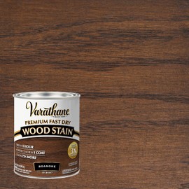 Varathane Premium Fast Dry Wood Stain | 1 Hour Dry Time | 1 Coat Color | Interior Wood Stain | Furniture, Cabinets, Doors, Trim | Quart | Roanoke