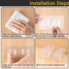 6-Pack Heavy-Duty Adhesive Shelf Brackets, Large Size Double Row Brackets,