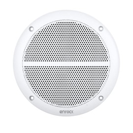 Enrock 6.5" 90 Watt Peak Power Marine 2-Way Full Range Speakers (White, Pair)