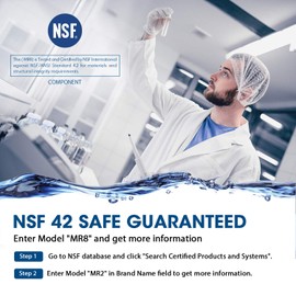 MARRIOTTO GE MWF Water Filter, NSF 42 Certified Replacement for GE Water Filters for Refrigerators MWFP GWF, HDX FMG-1, WFC1201, GSE25GSHECSS, PC75009, RWF1060, 197D6321P006 (1 Pack)