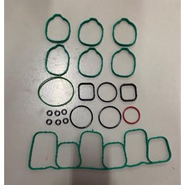 LoloWheat Lower & Upper Intake Manifold Gasket Set Fit for Ford Lincoln Vehicle Edge Explorer F-150 Police Mustang Flex Taurus Transit-150 250 350 MKS MKT MKZ MKX 2011-2020 Replace# MS97118-1 MS971181