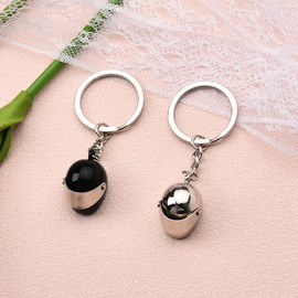 Helmet Keychain for Men Boys Cool Keychain Gifts for Motorbike Lovers Key Rings for Teenage Boy Bike Helmet Keyring for Husband Boyfriend Birthday Gift for Son Dad Motor Helmet Keyrings 2Pcs