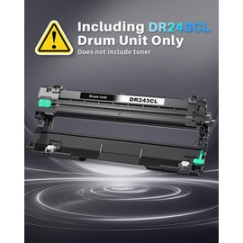 DR-243CL Drum Unit Compatible with Brother DR243CL DR243CLBK Drum for MFC-L3770CDW MFC-L3750CDW HL-L3230CDW HL-L3210CW DCP-L3550CDW MFC-L3730CDN MFC-L3710CW (DR-243CL 3CL drum drum black)